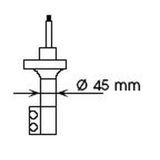 KYB Shock Absorber Damper Strut Rear Right 632072