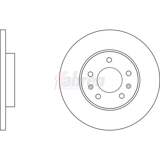 Fahren 2 x Rear Brake Discs FBD6798