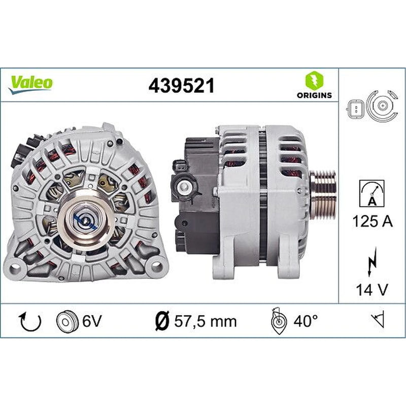 Valeo Car Alternator 12V 439521