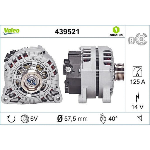 Valeo Car Alternator 12V 439521