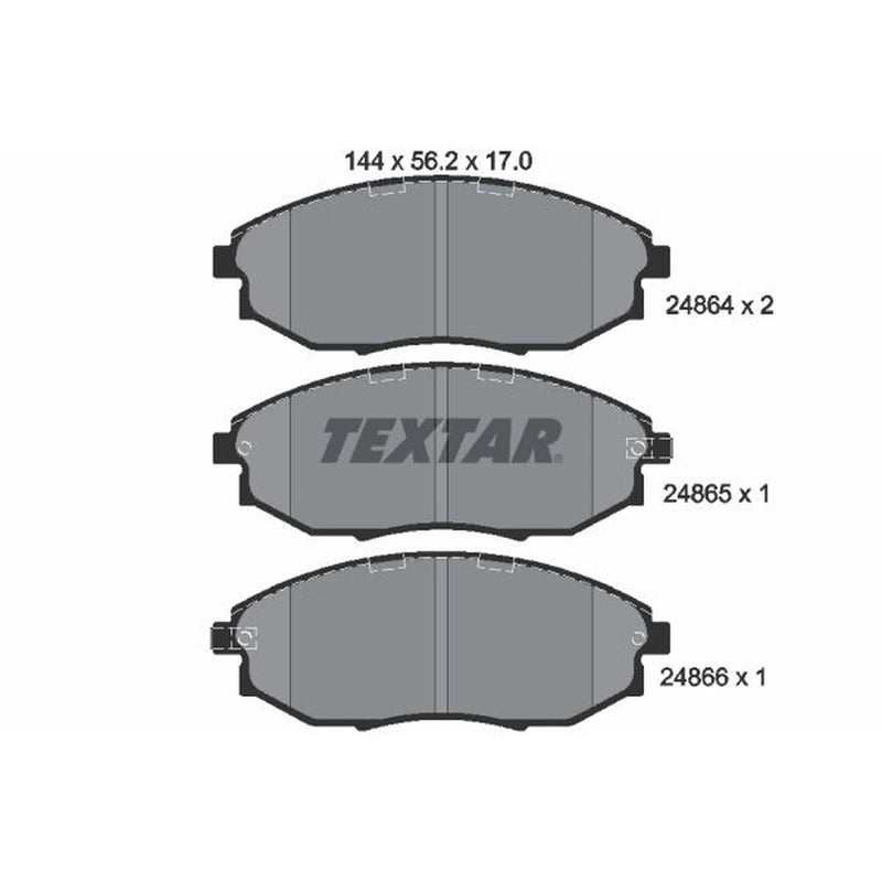 Textar Front Brake Pad Set 2486401