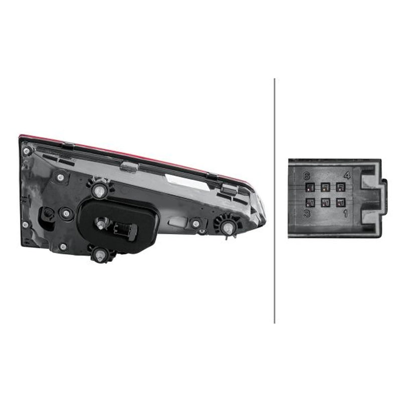 Hella Tail Light / Lamp LED Right 2SV 012 247-121