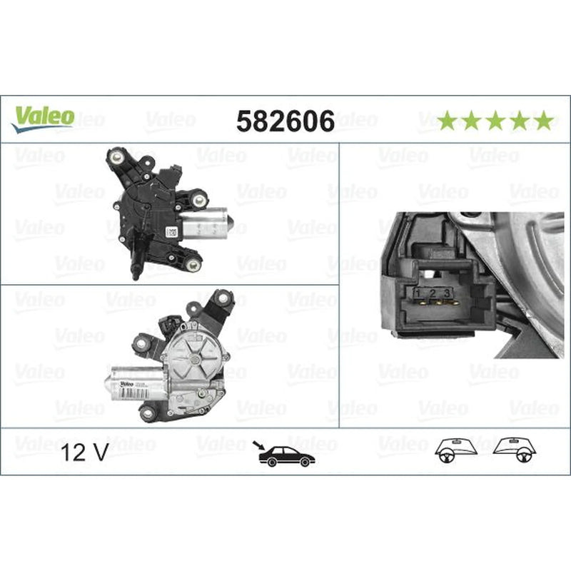 Valeo Front/Rear Wiper Motor Rear 582606