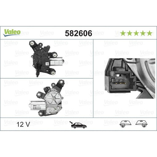 Valeo Front/Rear Wiper Motor Rear 582606