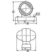 Hella Outline Marker Lamp Red/White 2XS Lateral Mounting 2XS 955 031-001