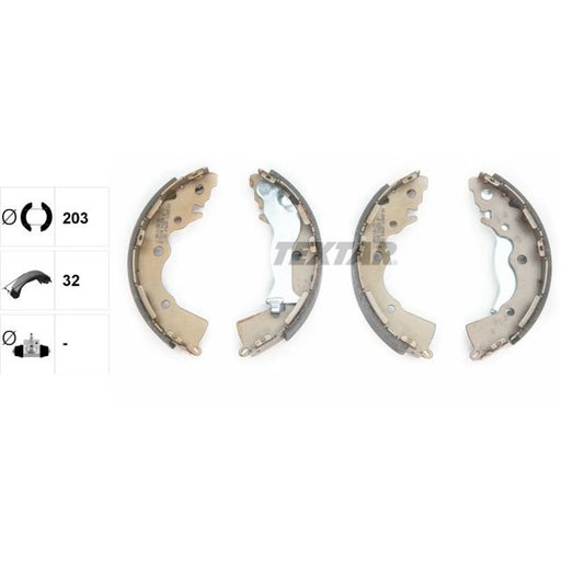 Textar Brake Shoe Set Axle Kit 91068900