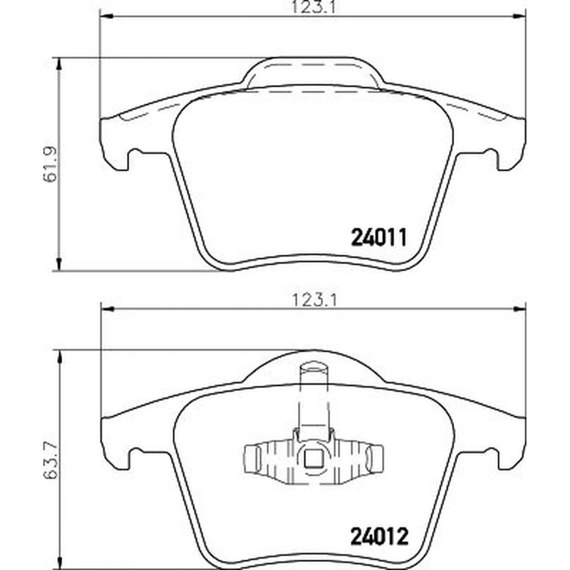DON Rear Brake Pad Set PCP2233