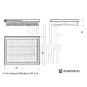 Blue Print Engine Air Filter ADBP220165
