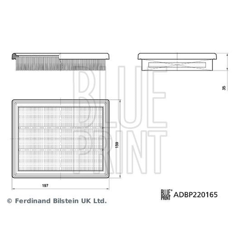Blue Print Engine Air Filter ADBP220165