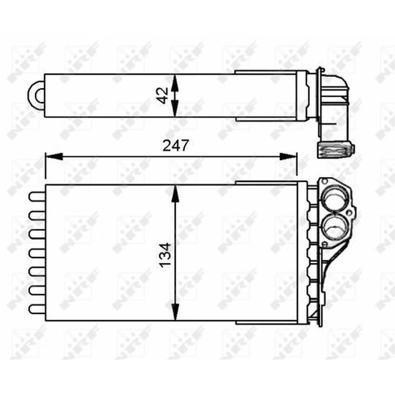 NRF Heater Matrix Core Heat Exchanger 53557