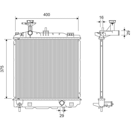 Valeo Engine Radiator 701367