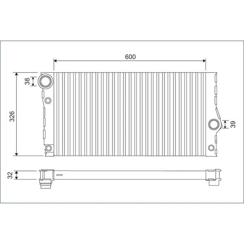 Valeo Engine Radiator 701123