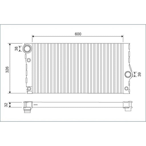 Valeo Engine Radiator 701123