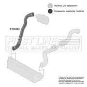 First Line Intercooler Turbo Charge Air Hose FTH1304