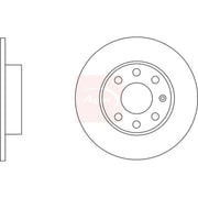 Apec 2 x Solid Front Brake Discs DSK2798