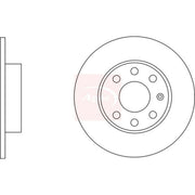 Apec 2 x Solid Front Brake Discs DSK2798