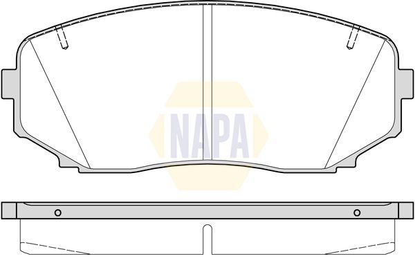 NAPA Front Brake Vented Discs & Pads fits MITSUBISHI