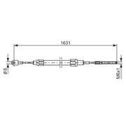 Bosch Handbrake Cable Right Rear 1 987 477 067