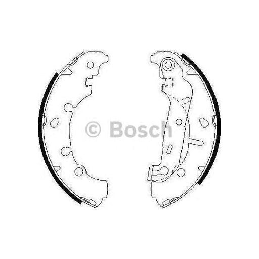 Genuine Bosch Brake Shoe Bs839 Fits Ford Fiesta - 1.4 - 01-08 0986487599 Bosch  - Town Parts