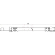 Apec Brake Hydraulic Hose Line Rear HOS3204