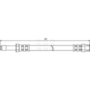 Apec Brake Hydraulic Hose Line Rear HOS3204
