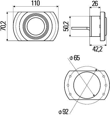 Hella 2JA 343 680-177 Interior Light