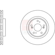 Apec 2 x Vented Front Brake Discs SDK6281