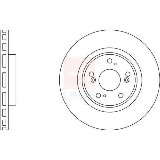 Apec 2 x Vented Front Brake Discs SDK6281