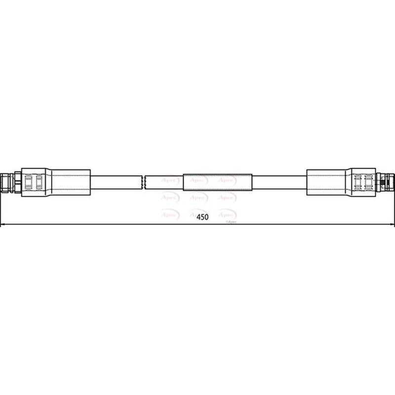 Apec Brake Hydraulic Hose Line Front HOS3759