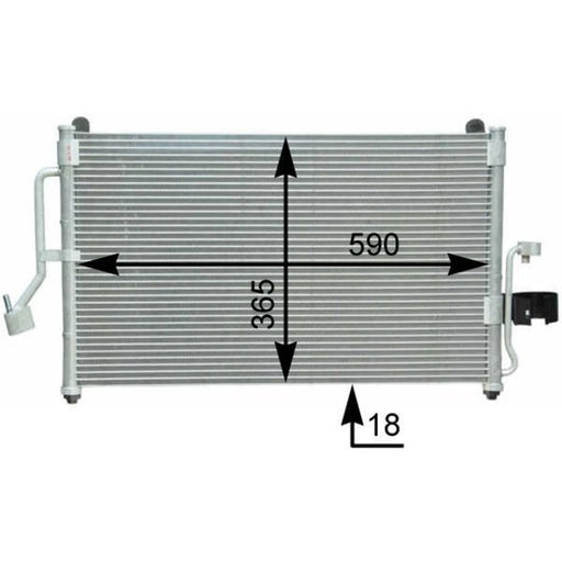 Mahle Air Conditioning Condenser AC 418 000S