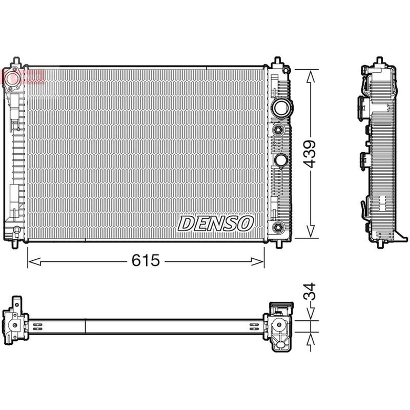 Denso Engine Radiator DRM46045