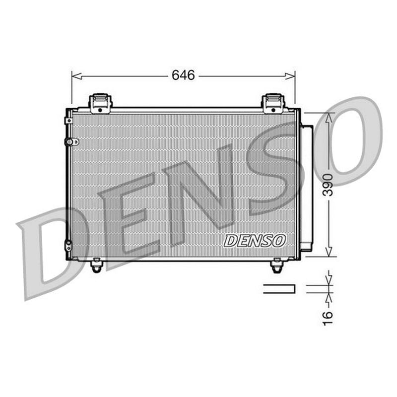 Denso Air Conditioning Condenser DCN50024