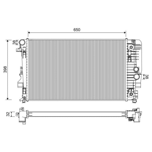 Valeo Engine Radiator 701222