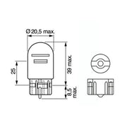 Bosch Indicator Turn Signal Bulb W3x16q 12V 21/5W 1 987 301 079