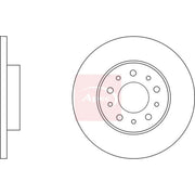 Apec 2 x Solid Rear Brake Discs DSK3087