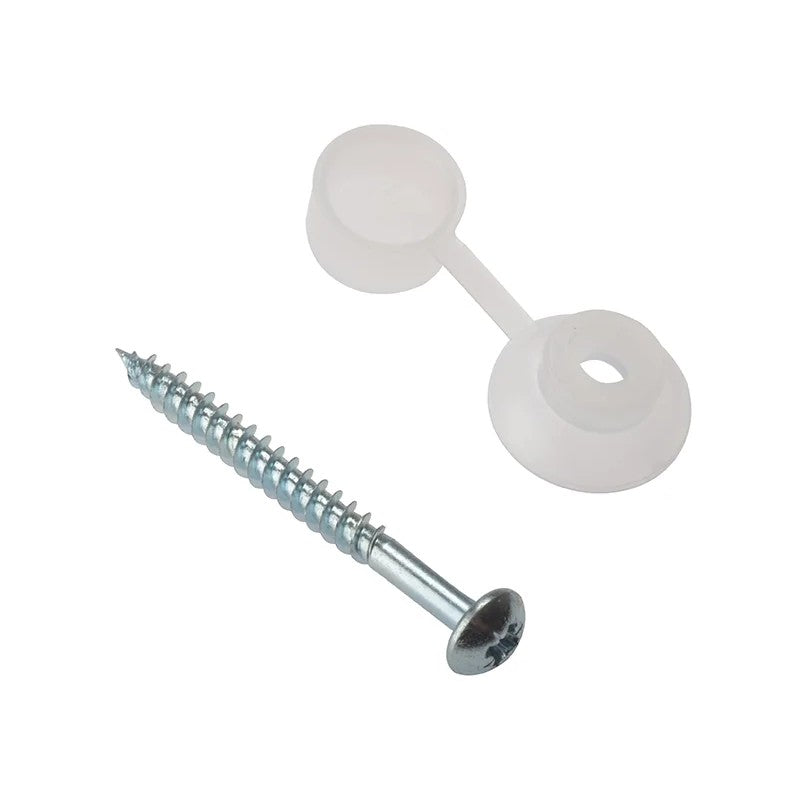 ForgeFix Corrugated Roofing Screw Round Head Pozi ZP 5mm x 50mm Bag 10 - 10CRSC