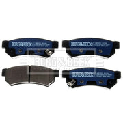 Borg & Beck 4 x Rear Brake Pad Set BBP2531