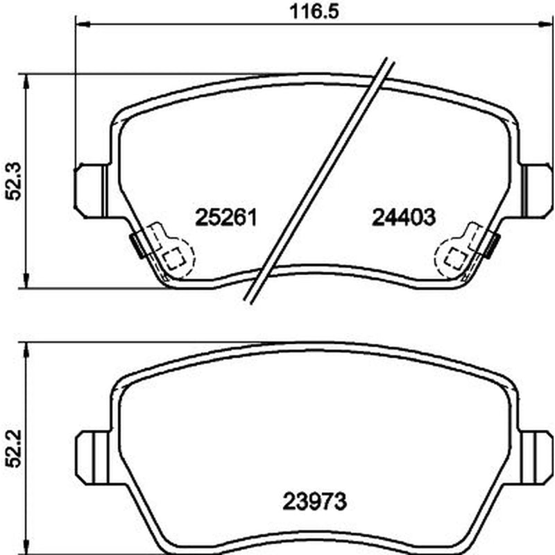 DON Front Brake Pad Set PCP1333