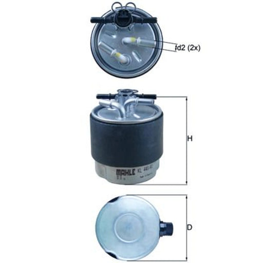 Mahle Fuel Filter Element KL 440/41