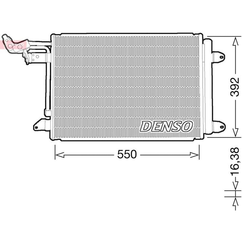 Denso Air Conditioning Condenser DCN32032