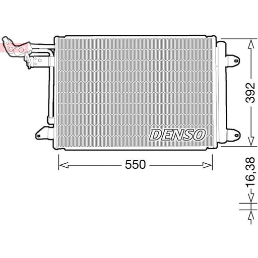 Denso Air Conditioning Condenser DCN32032