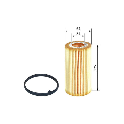 Genuine Bosch Car Oil Filter P7097 Fits Volvo Xc60 D5 - 2.4 - 11-17 F026407097 Bosch  - Town Parts