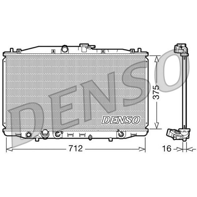 Denso Engine Radiator DRM40022