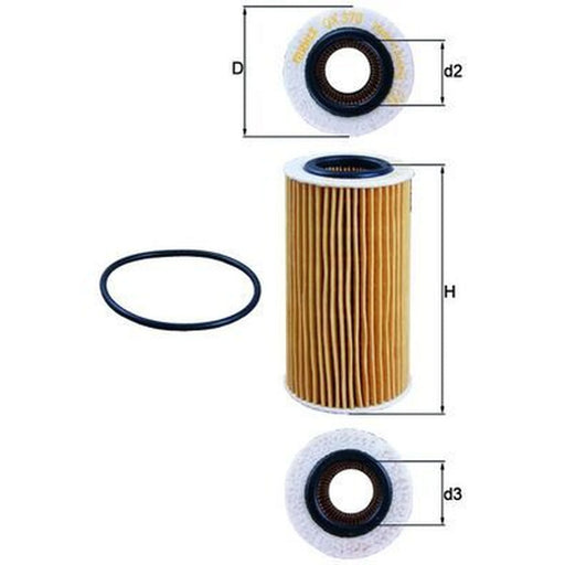 Mahle Engine Oil Filter OX 370D