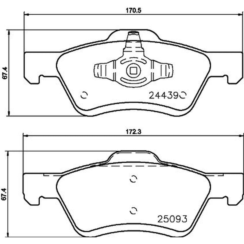 DON Front Brake Pad Set PCP1480