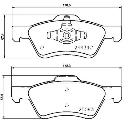 DON Front Brake Pad Set PCP1480