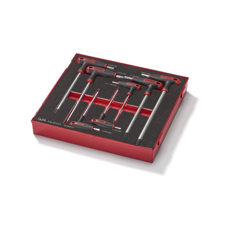 Teng Tools T-Handle Hex Key Set FOAM2 7 Pieces