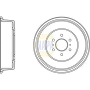 NAPA Brake Drum Assembly Rear NDR1021