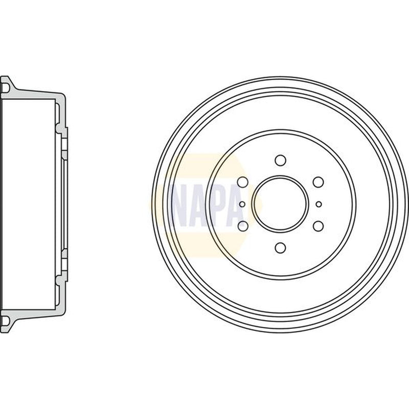 NAPA Brake Drum Assembly Rear NDR1021