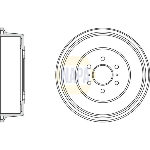 NAPA Brake Drum Assembly Rear NDR1021